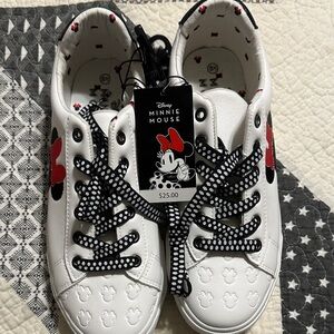 Disney Minnie Mouse Kids Sneakers - White and Red